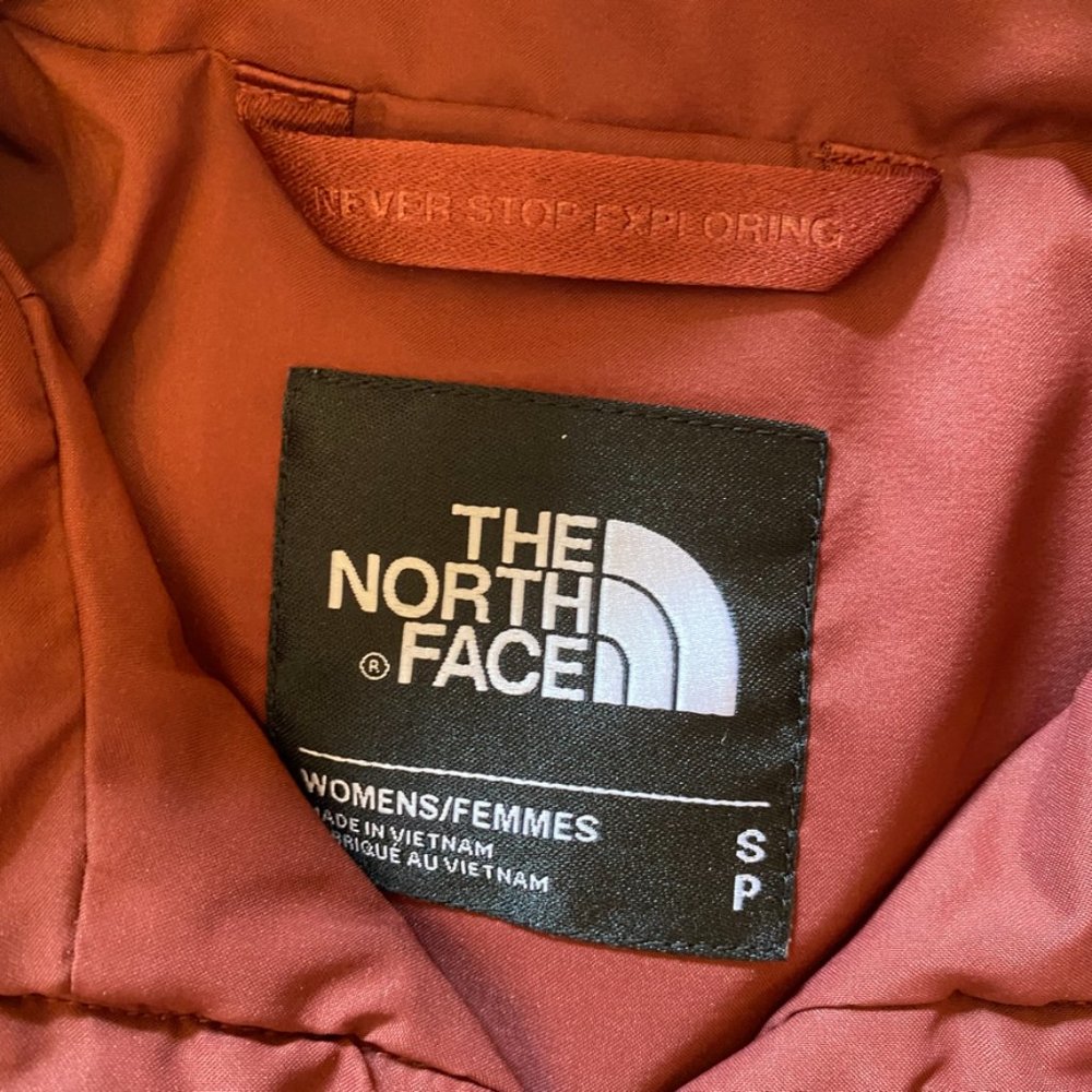 North Face Rainier Quilted Vest Maroon Red Small - Picture 5 of 6